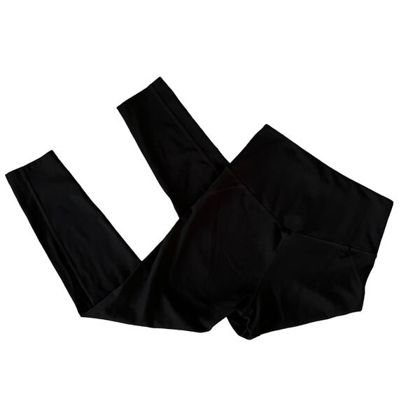 Girlfriend Collective Black Compressive High Rise Leggings 7/8 Length Sz Small - Picture 3 of 5